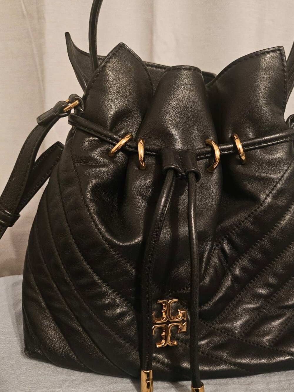 Tory Burch black bucket bag